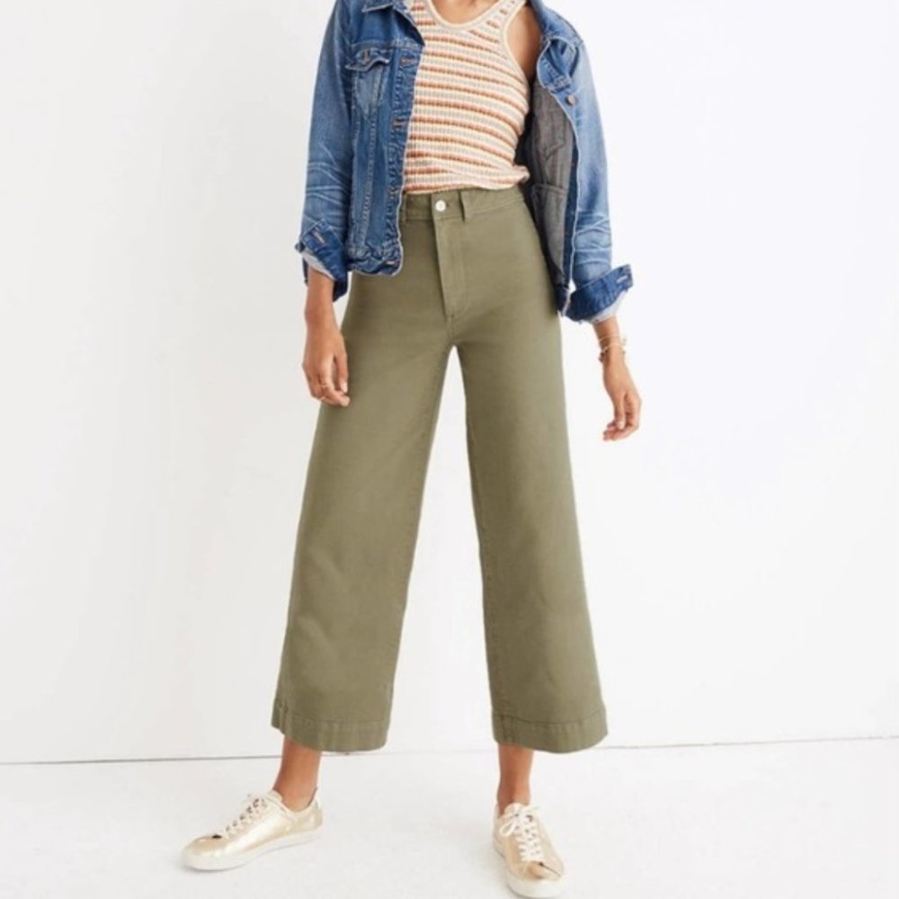 Madewell Emmett Wide leg Crop Pants Size 24